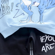 Boy's Dino Print T-Shirt & Shorts Set