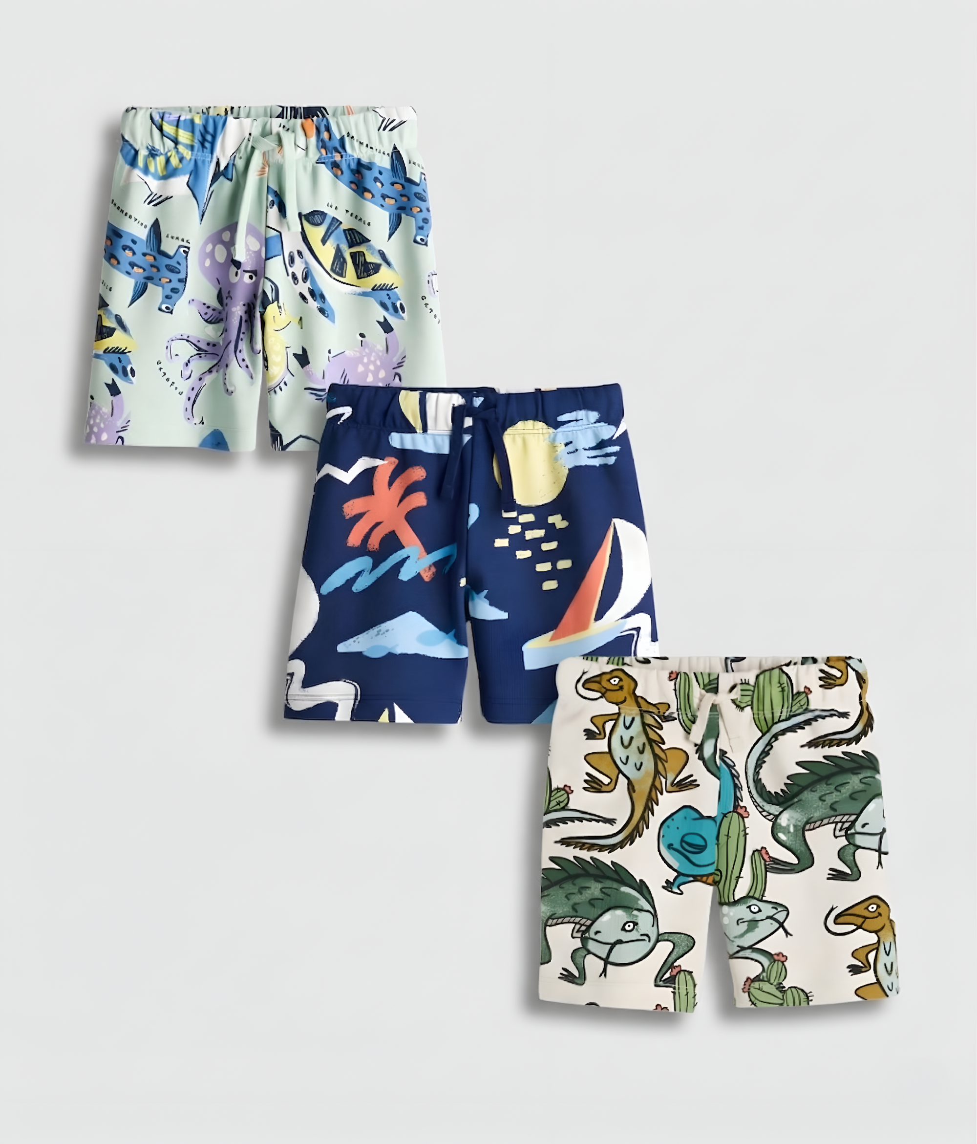 Googo Gaaga Boy's Cotton Printed shorts