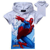 Boy's Grey Spiderman Hoodie