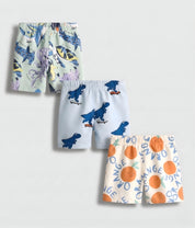 Googo Gaaga Boy's Cotton Printed shorts