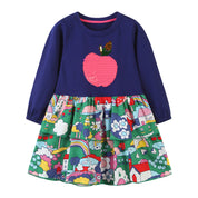 Girl's Multicolor Sequin Frock