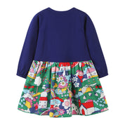 Girl's Multicolor Sequin Frock