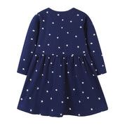 Girl's Star Print Casual Frock