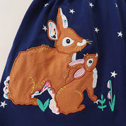 Girl's Star Print Casual Frock