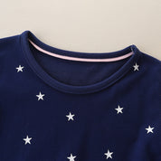 Girl's Star Print Casual Frock