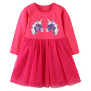 Girl's Unicorn Sequin Frock