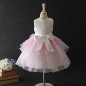 Girl's Unicorn Print Fit & Flare Dress