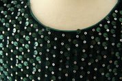 Girl's Green Pearl Dress