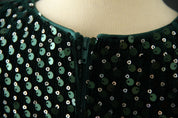 Girl's Green Pearl Dress