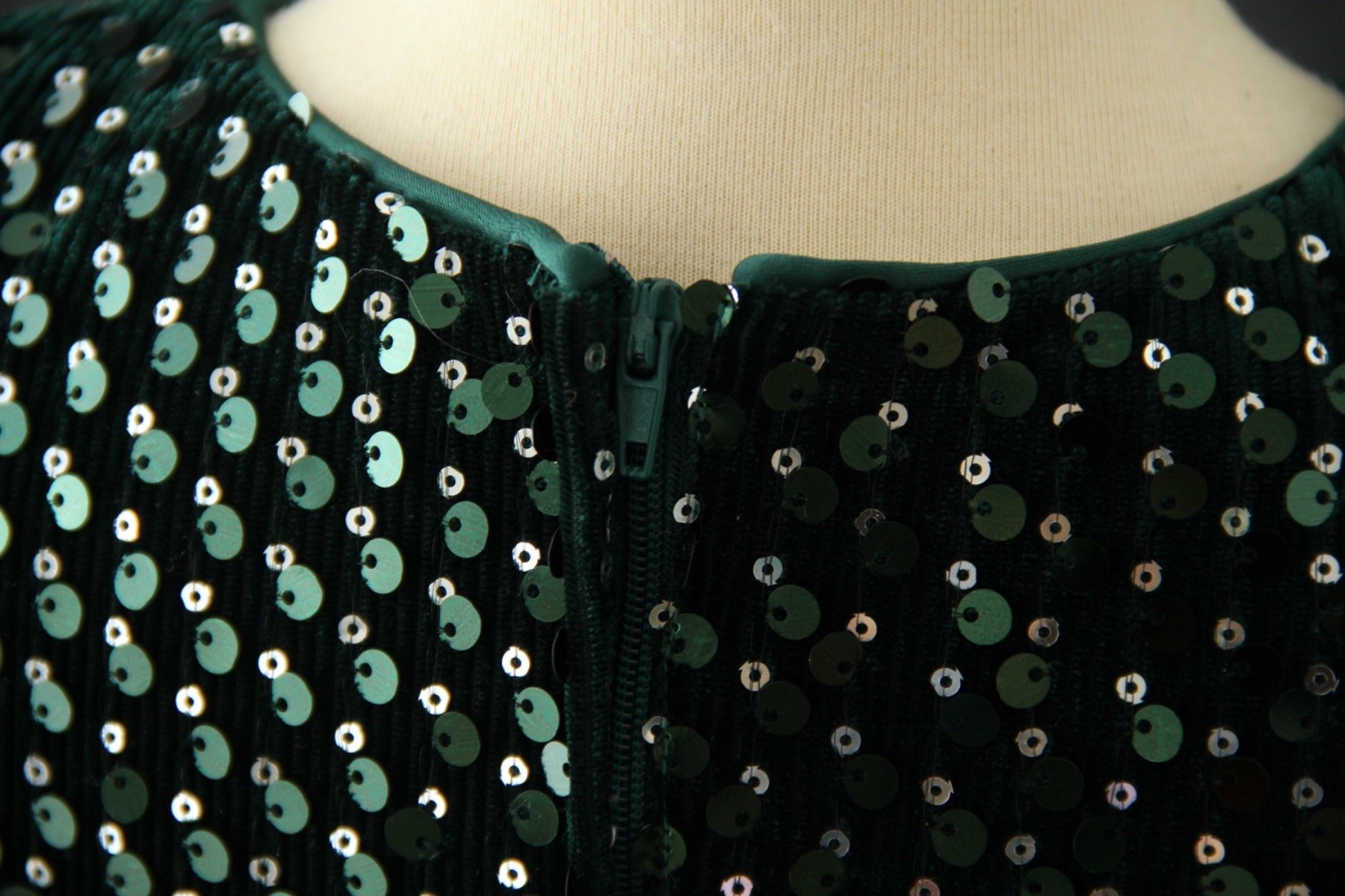 Girl's Green Pearl Dress