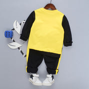 Boy's Black King Print Sweatshirt & Pants Set
