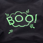 Boy's Boo Print Sweatshirt & Pants Set