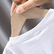 Boy's White Print T-Shirt & Denim Shorts Set