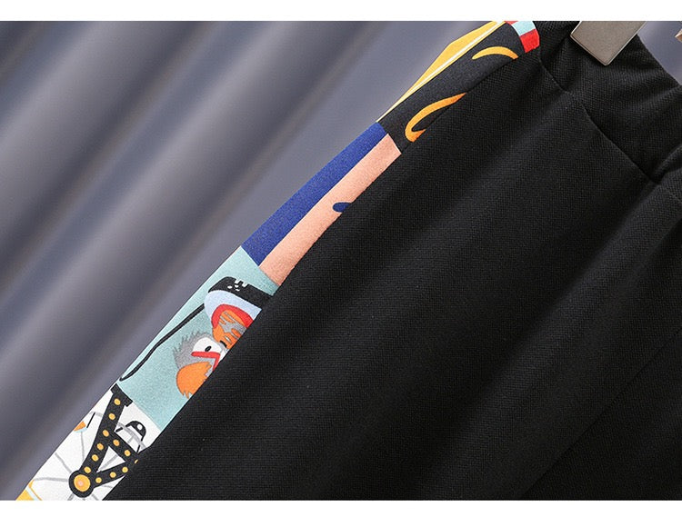 Boy's Multicolor Button Shirt & Pants Set