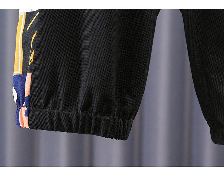 Boy's Multicolor Button Shirt & Pants Set
