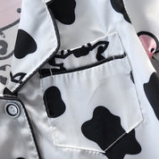 Girl's Button Sleepwear Shirt & Shorts Set