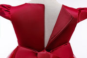 Girl's Red High-Low Party Dress