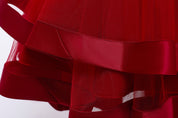 Girl's Red High-Low Party Dress