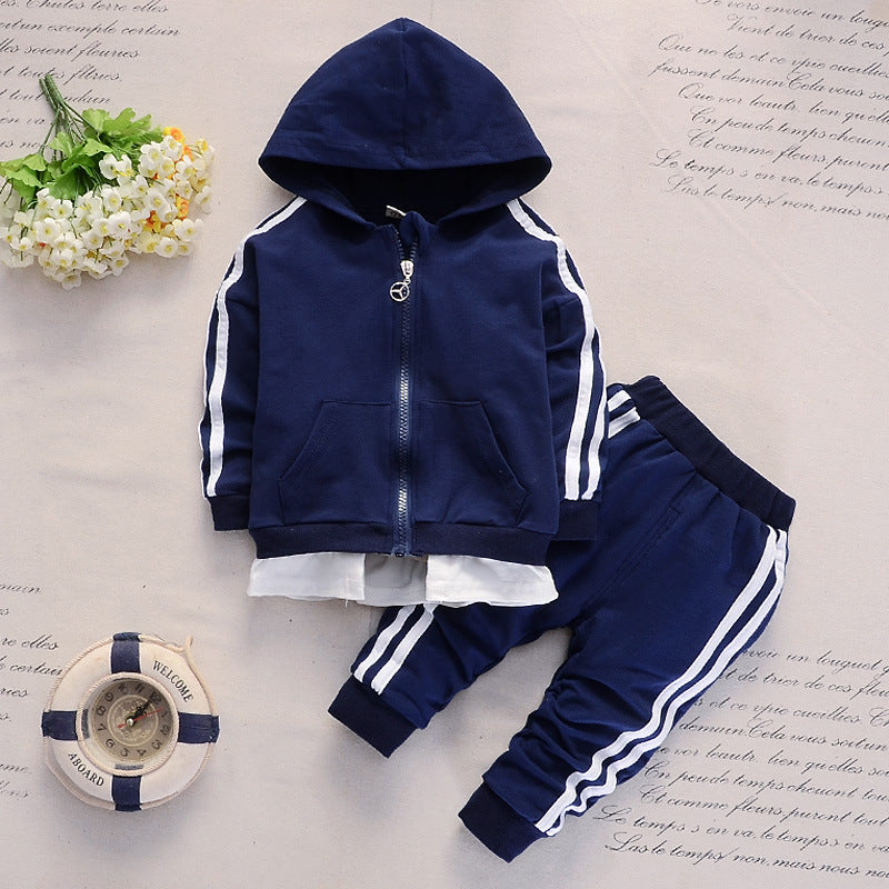 Boy's Hoodie Sweatshirt & Pants Set