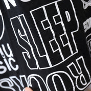 Boy's Black Graphic Print T-Shirt & Shorts Set