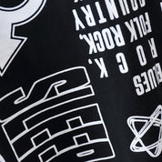 Boy's Black Graphic Print T-Shirt & Shorts Set