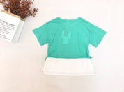 Girl's Mint Green Graphic Top