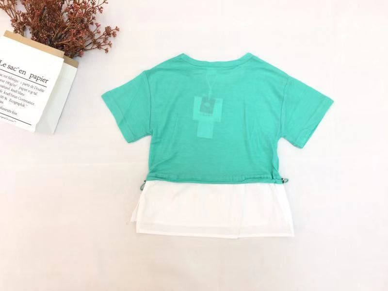 Girl's Mint Green Graphic Top