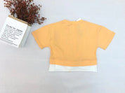Girl's Orange Print Top