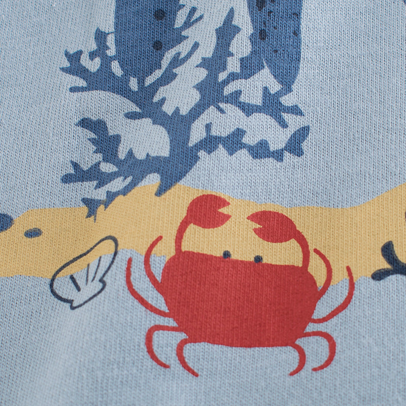 Boy's Multicolor Octopus Print T-Shirt