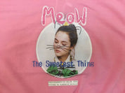 Girl's Pink Graphic Crew Neck Top