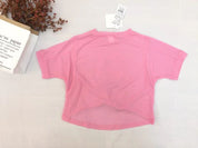 Girl's Pink Graphic Crew Neck Top