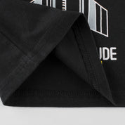 Boy's Black Space Print T-Shirt