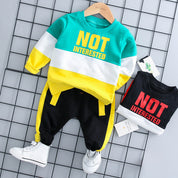 Boy's Multicolor Sweatshirt & Pants Set