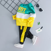 Boy's Multicolor Sweatshirt & Pants Set