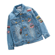 Girl's Blue Jeans Jacket & Pants Set