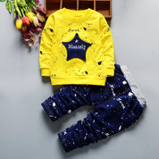 Boy's Full-Sleeve Sweatshirt & Pants Set