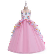 Girl's Pink Unicorn Dress