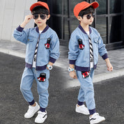 Girl's Jeans Jacket & Pants Set