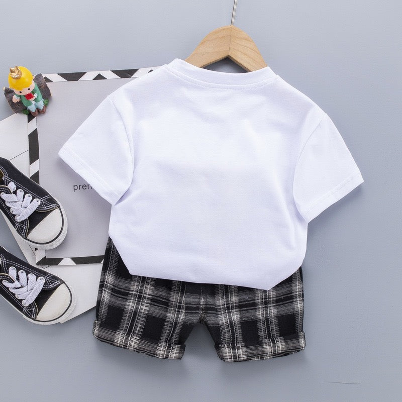 Boy's Multicolor Lion Print T-Shirt