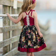 Girl's Multicolor Tie-Knot Dress