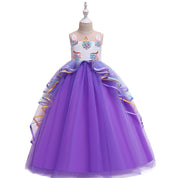 Girl's Purple Unicorn Dress