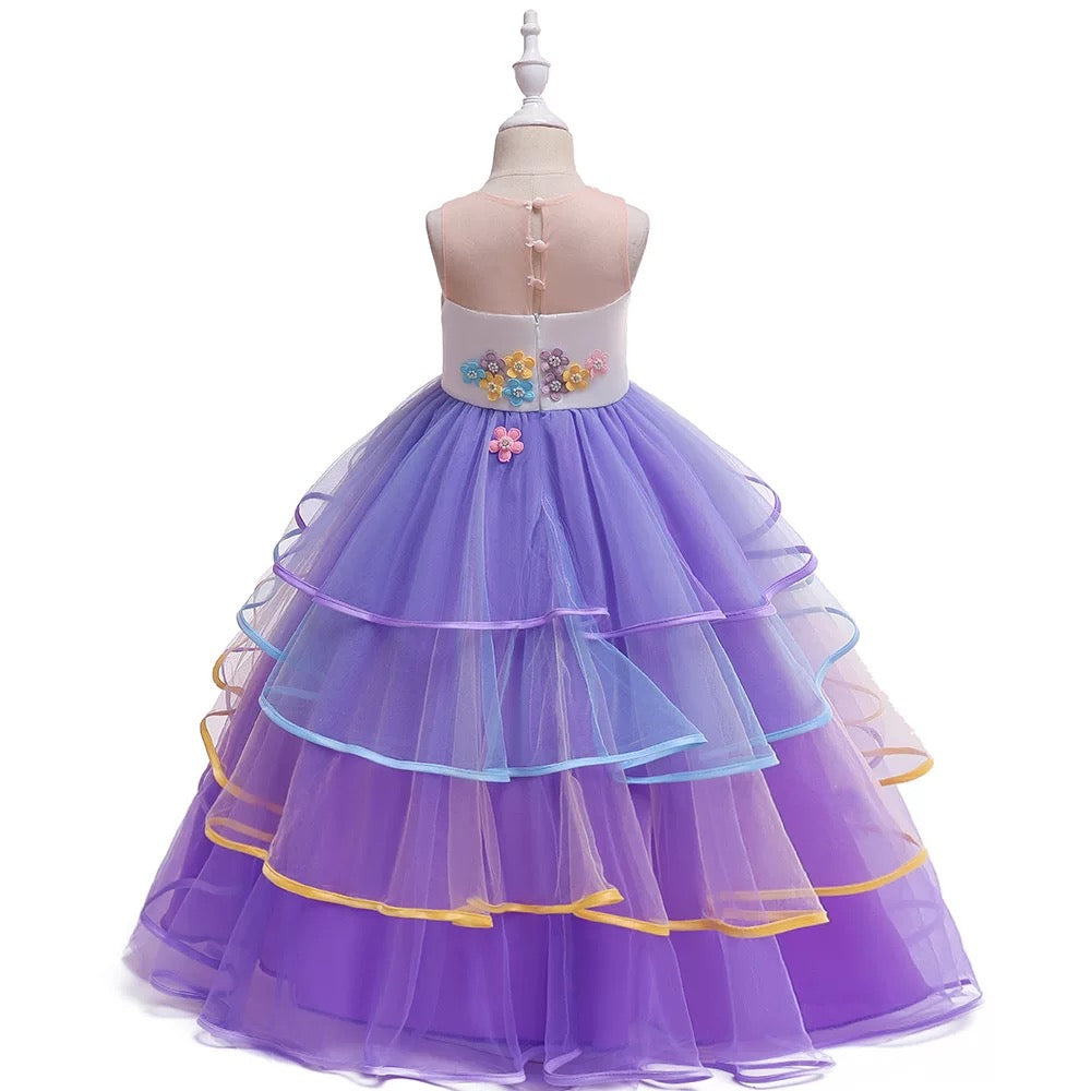 Girl's Purple Unicorn Dress
