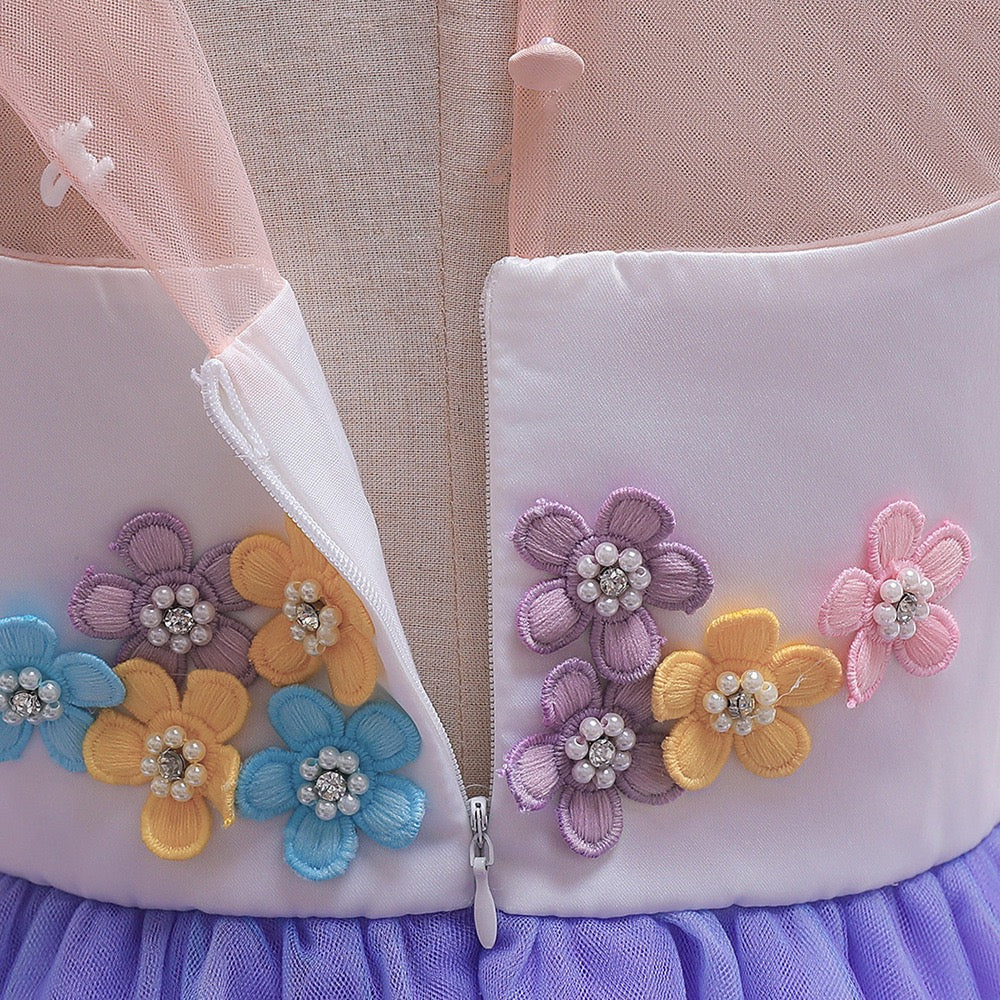 Girl's Purple Unicorn Dress