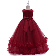Girl's Maroon Sequin Dress