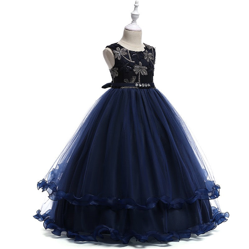 Girl's Royal Blue Sequin Dress