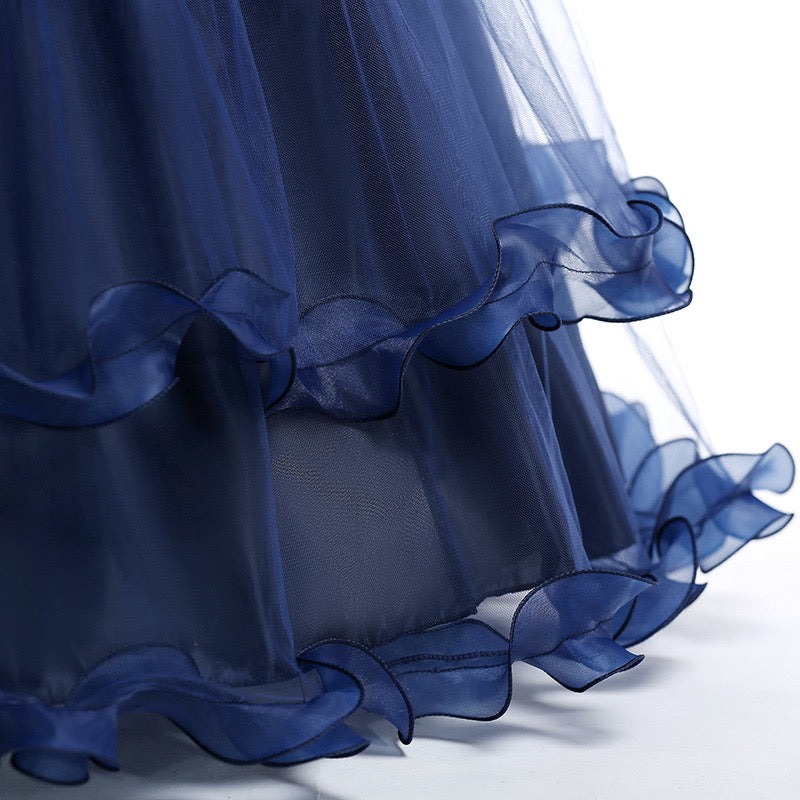 Girl's Royal Blue Sequin Dress