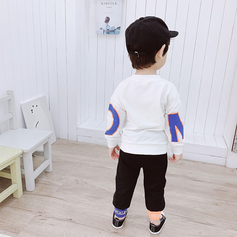 Boy's Graphic Sweatshirt & Pants Set