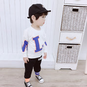 Boy's Graphic Sweatshirt & Pants Set