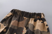 Boy's Multicolor Duck Print T-Shirt & Shorts Set
