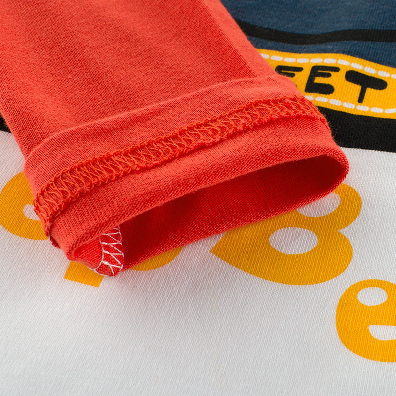 Boy's Multicolor Car Print T-Shirt